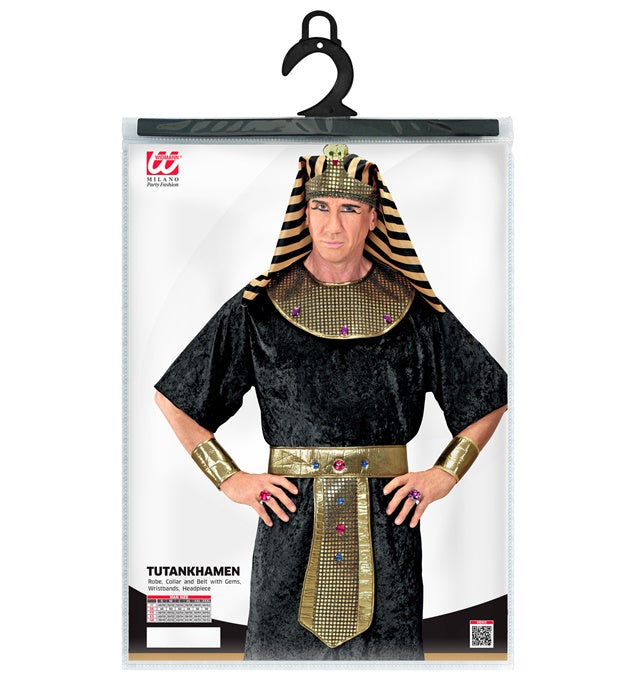 Tutankhamen  Robe, Collar And Belt With Gems, Wristbands, Headpiece 