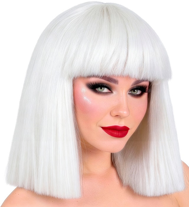 White Showgirl Wig In Box