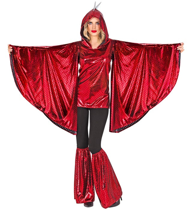 Dragon  Hooded Winged Shirt, Leg Warmers 