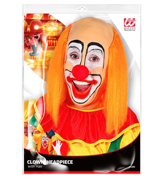 Clown Headpiece With Orange Hair
