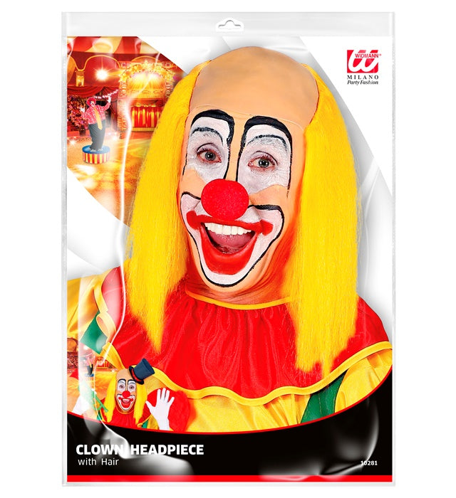 Clown Headpiece With Yellow Hair