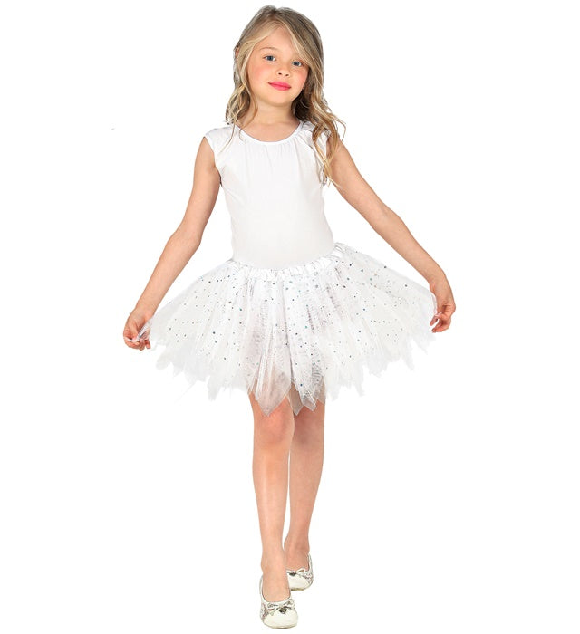 White Sparkling Tutu 30 Cm