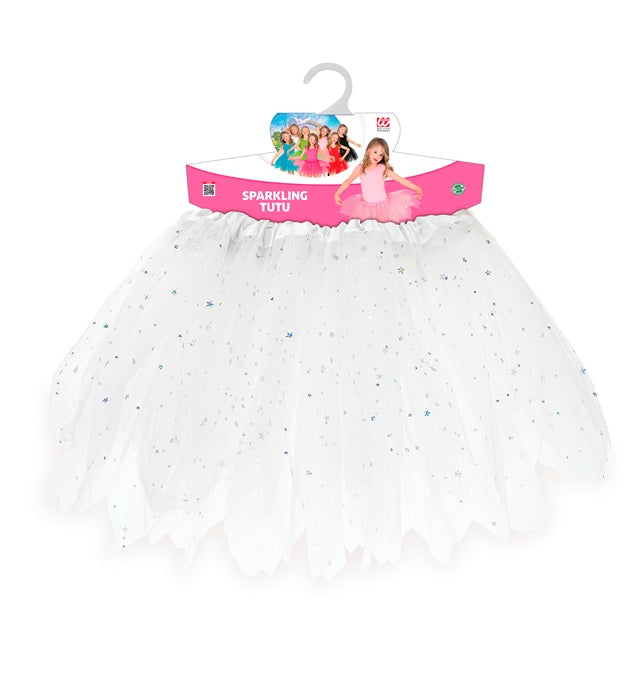 White Sparkling Tutu 30 Cm