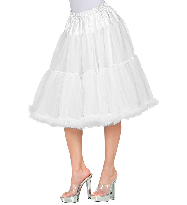 White Tulle Ruffle Skirt/Petticoat 65 Cm