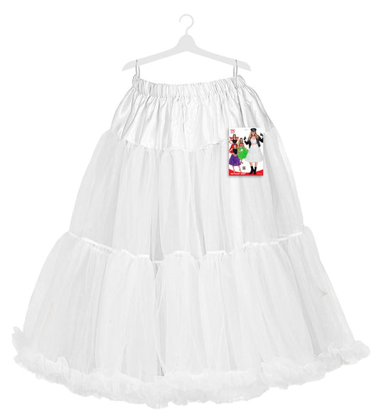 White Tulle Ruffle Skirt/Petticoat 65 Cm