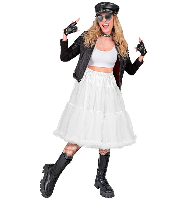 White Tulle Ruffle Skirt/Petticoat 65 Cm