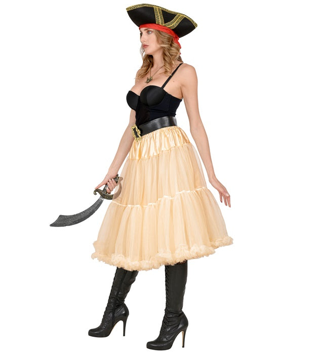 Cream Tulle Ruffle Skirt/Petticoat 65 Cm