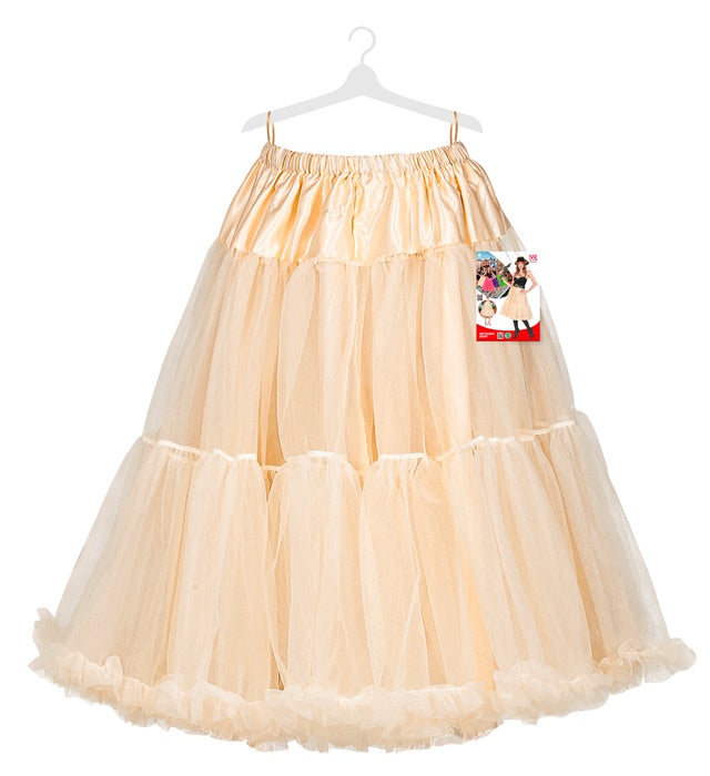 Cream Tulle Ruffle Skirt/Petticoat 65 Cm
