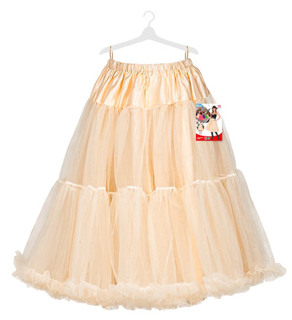 Cream Tulle Ruffle Skirt/Petticoat 65 Cm