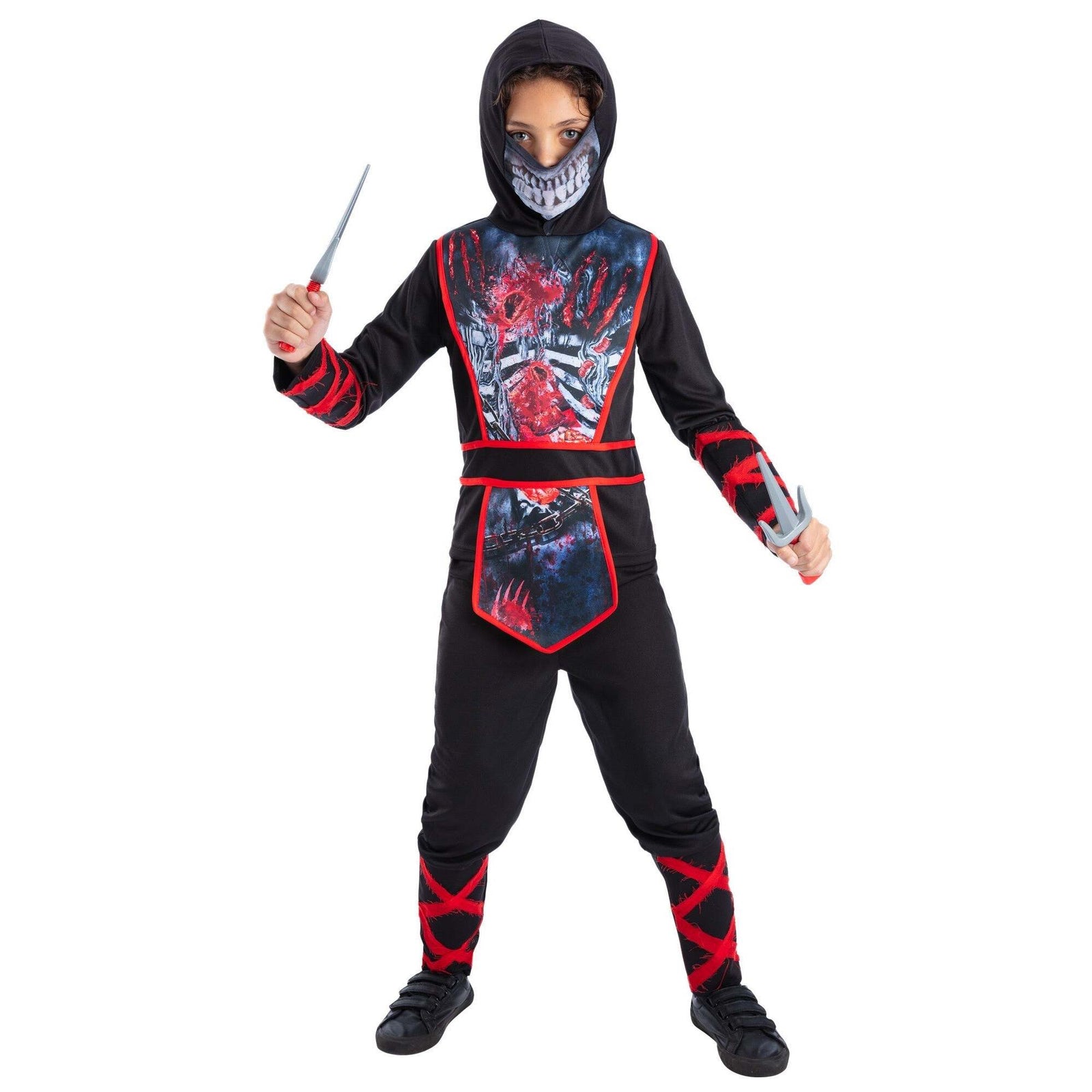 Zombie Ninja Costume Set for Kids 1