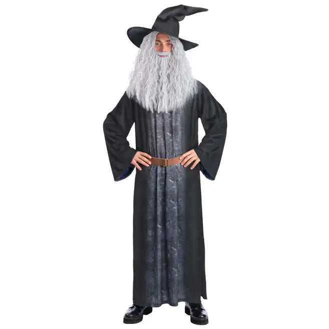 Sorcerer Costume Robe Belt and Hat for Men 1