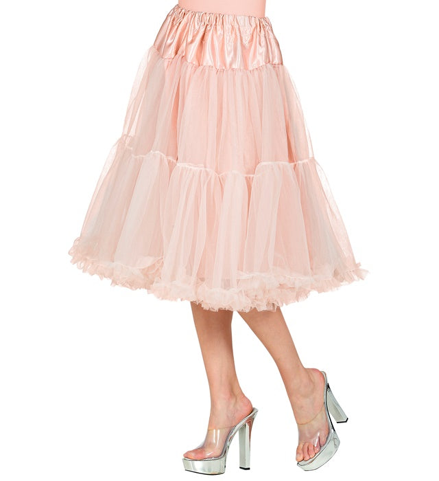 Antique Pink Tulle Ruffle Skirt/Petticoat 65 Cm