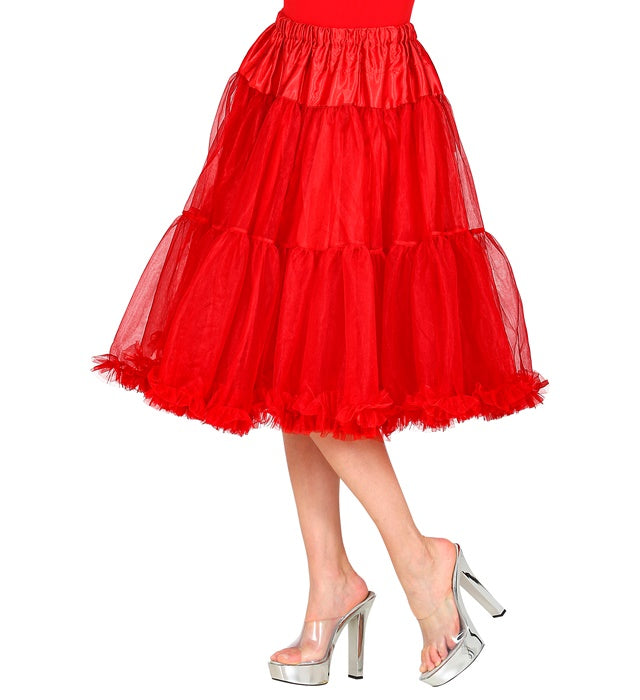Red Tulle Ruffle Skirt/Petticoat 65 Cm