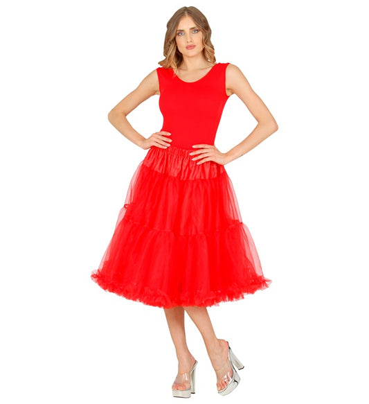 Red Tulle Ruffle Skirt/Petticoat 65 Cm