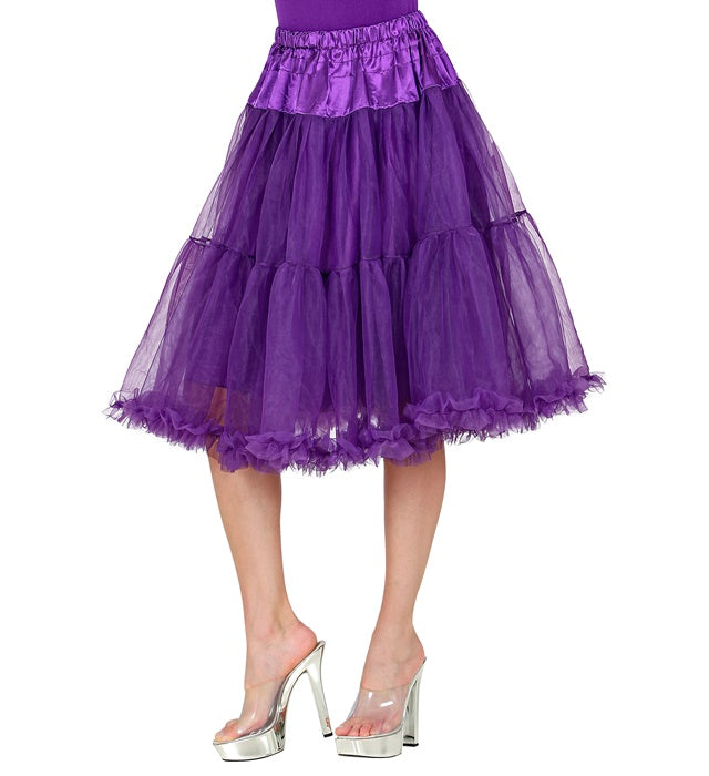 Purple Tulle Ruffle Skirt/Petticoat 65 Cm