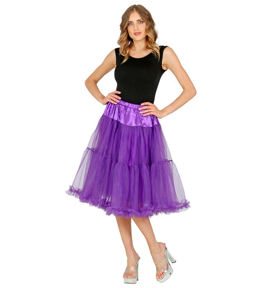 Purple Tulle Ruffle Skirt/Petticoat 65 Cm