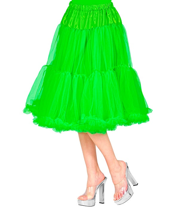 Green Tulle Ruffle Skirt/Petticoat 65 Cm