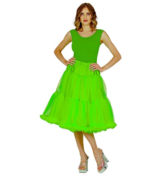 Green Tulle Ruffle Skirt/Petticoat 65 Cm