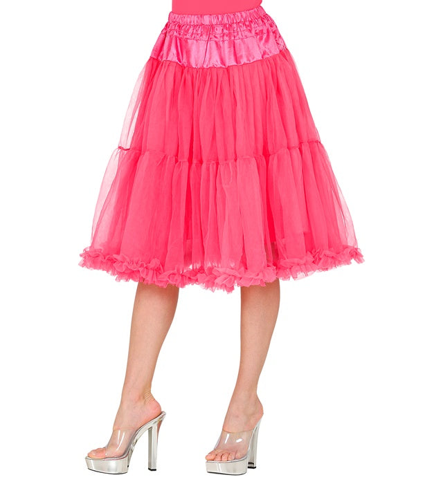 Pink Tulle Ruffle Skirt/Petticoat 65 Cm