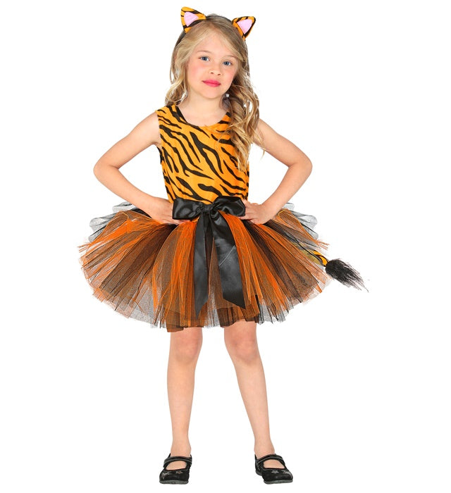 Tiger  Tutu Dress, Headpiece 