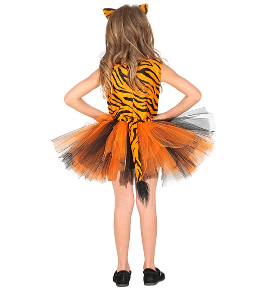 Tiger  Tutu Dress, Headpiece 