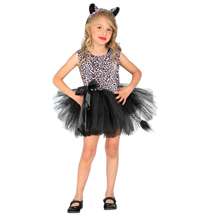 Leopard  Tutu Dress, Headpiece 
