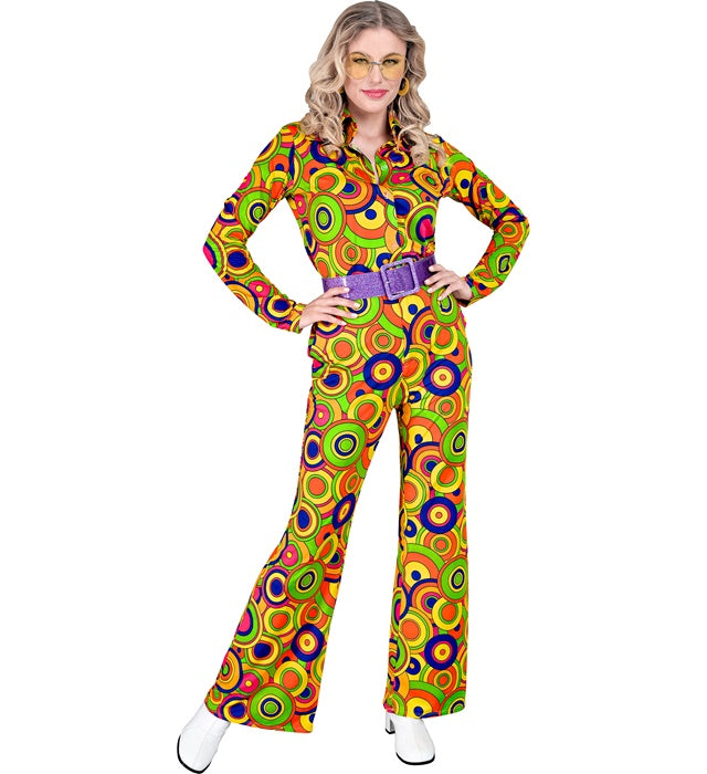 The 70S Groovy Style - Yellow Circles  Pants 