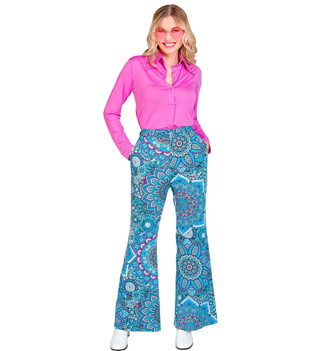 The 60S Fashion - Blue Mandala  Pants 