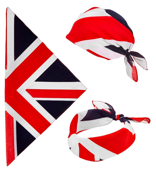 Great Britain Bandana 55X55 Cm - 100% Cotton