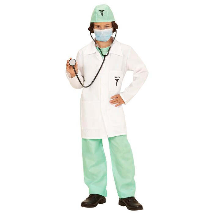 Doctor  Shirt, Pants, Lab Coat, Hat, Face Mask, Stethoscope 