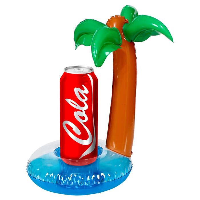 Inflatable Palm Tree Can Holder H 30 Cm - Ø 20 Cm