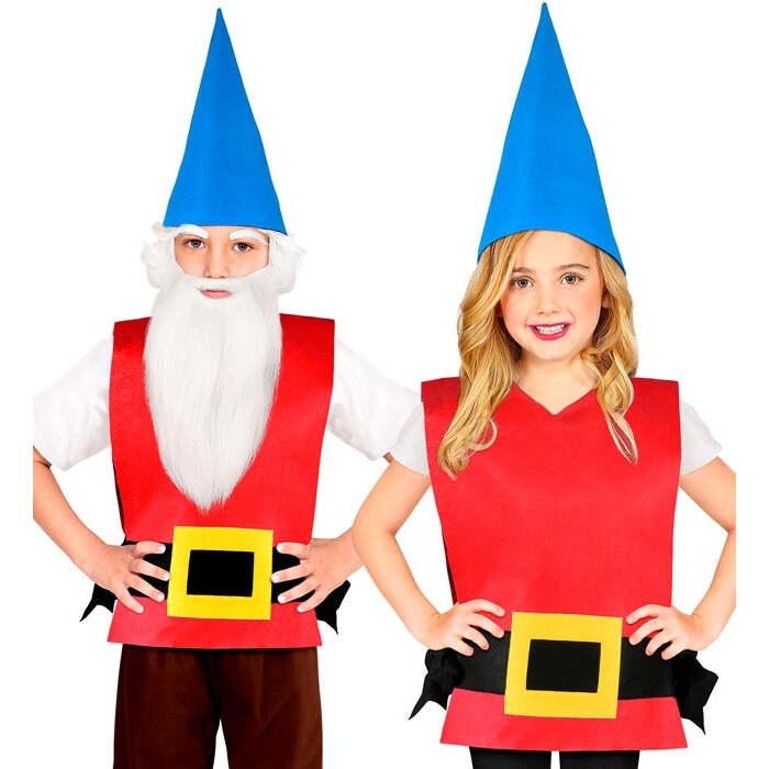 Gnome  Vest With Belt, Hat  Child Size 113 Cm - 3-5 Years