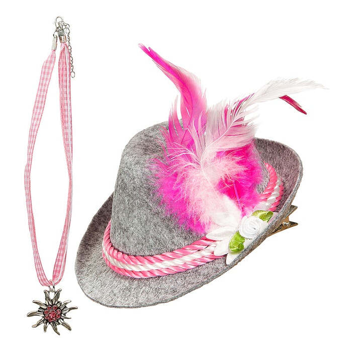 Bavarian  Mini Hat & Necklace 