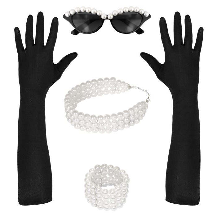 Tiffany  Glasses, Gloves, Choker, Bracelet 