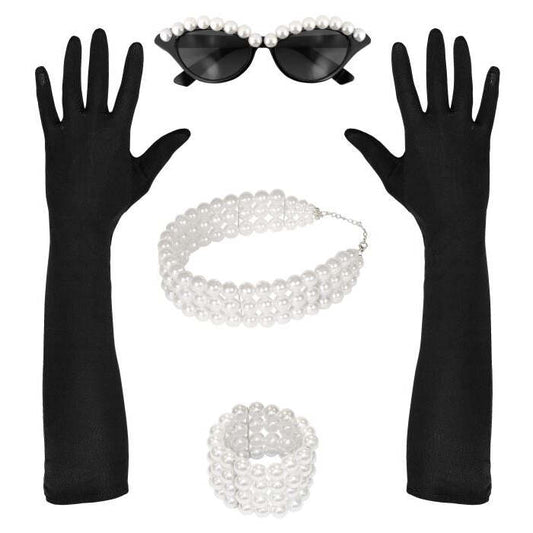 Tiffany  Glasses, Gloves, Choker, Bracelet 