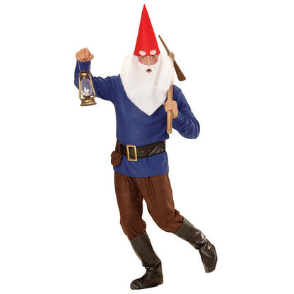 Blue Gnome  Coat, Pants, Belt With Purse, Boot Covers, Hat, Eyebrows And Beard 