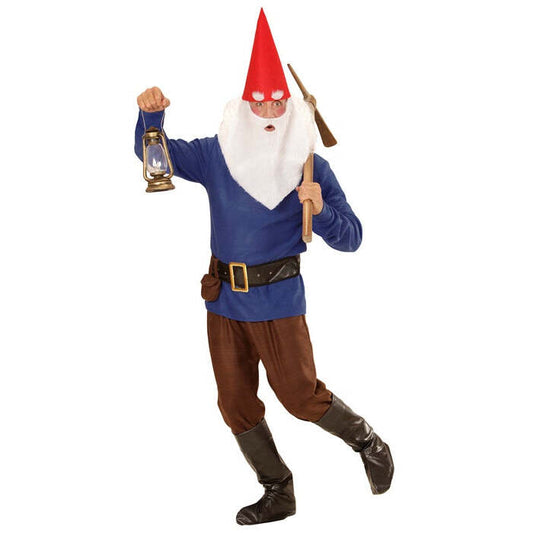 Blue Gnome  Coat, Pants, Belt With Purse, Boot Covers, Hat, Eyebrows And Beard 