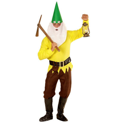 Yellow Gnome  Coat, Pants, Belt With Purse, Boot Covers, Hat, Eyebrows And Beard 