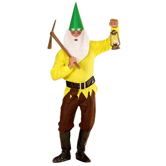 Yellow Gnome  Coat, Pants, Belt With Purse, Boot Covers, Hat, Eyebrows And Beard 