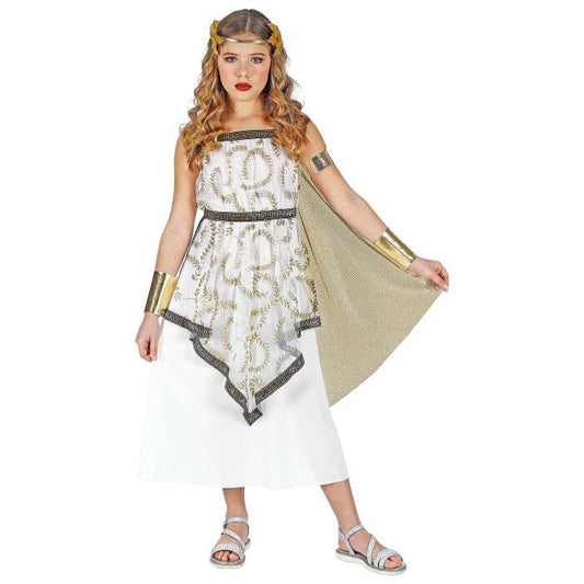 Greek Goddess  Toga Dress, Bracelets, Laurel Wreath 