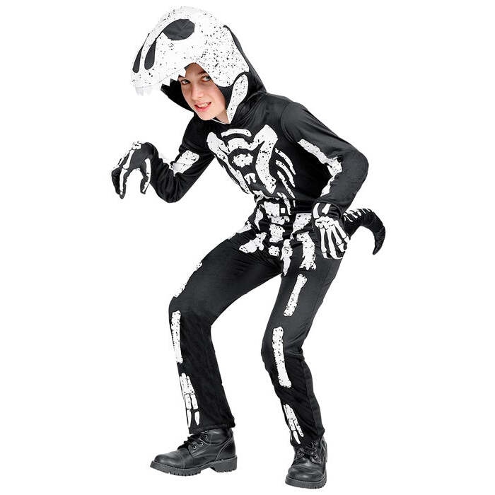 T-Rex Skeleton  Hooded Overalls With Mask 