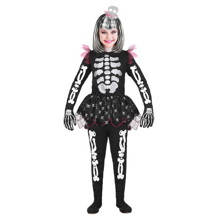 Skeleton  Shirt With Tutu, Pants, Headpiece 