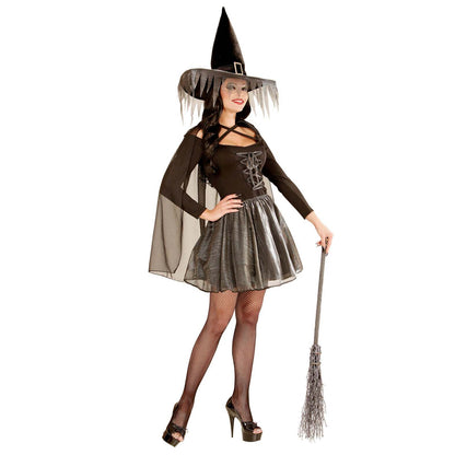 Silver Glimmer Witch  Shirt, Skirt, Cape, Hat 