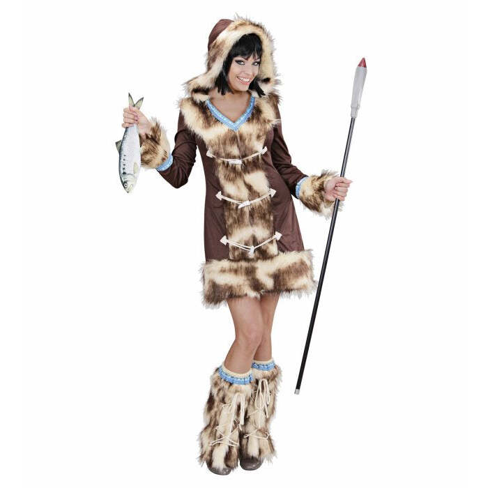 Aikaa Eskimo Girl  Hooded Dress, Leg Warmers 