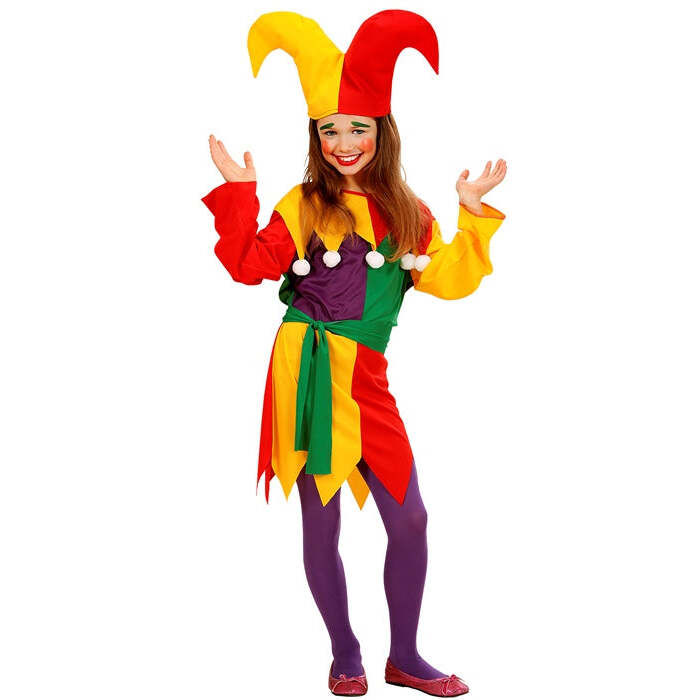 Jolly Jester  Dress, Belt, Hat 