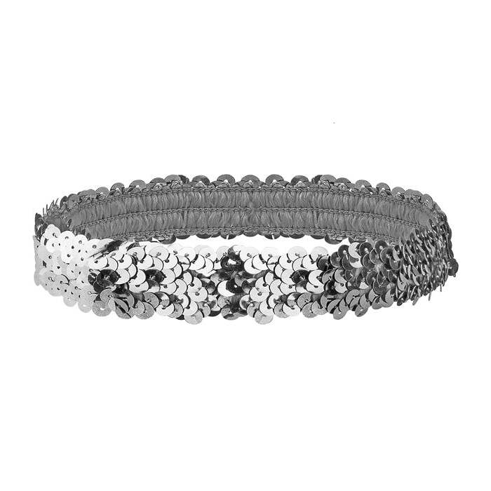 Silver Sequin Headband