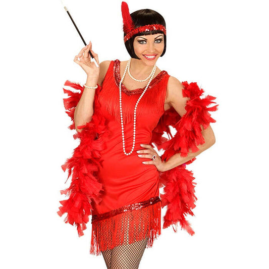 Flapper  Dress, Headband With Feather 