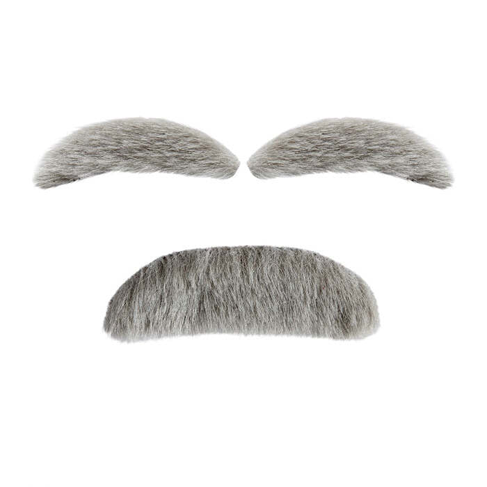 Old Man Set  Eyebrows & Moustache 