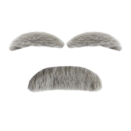 Old Man Set  Eyebrows & Moustache 