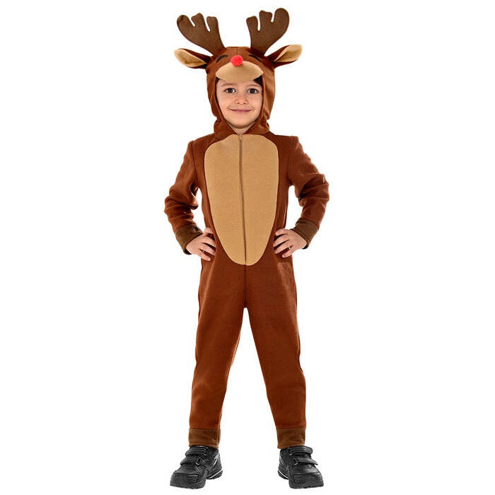 Reindeer  Hooded Jumpsuit 